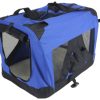 XL Portable Foldable Pet Dog Puppy Cat Soft Crate Cage-Blue