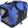 XL Portable Foldable Pet Dog Puppy Cat Soft Crate Cage-Blue