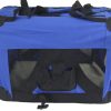 XL Portable Foldable Pet Dog Puppy Cat Soft Crate Cage-Blue