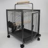 Small Bird Transport Budgie Cage Parrot Aviary Carrier With Wheel