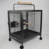 Small Bird Transport Budgie Cage Parrot Aviary Carrier With Wheel