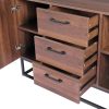 120cm Wooden TV Cabinet Entertainment Unit Stand Storage Shelf Cupboard Organiser