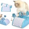 Cat Play Box Kit Pet Toy Kitten Toys Interactive Ball Peek Hunting Toy – Blue