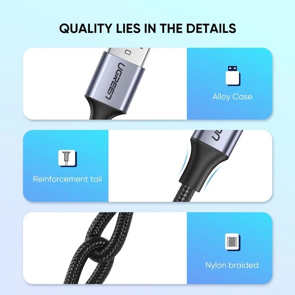 UGREEN 60126 UGREEN USB A to C Quick Charging Cable – 1M