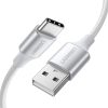 UGREEN 60409 USB-A to USB-C Charging Cable 3M (Silver White)