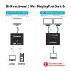 Simplecom CM202 Bi-Directional 2 Way DisplayPort Switch Selector DP 1.4 8K