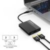 Simplecom DA369 USB 3.0 or USB-C to Dual 4K HDMI 2.0 Display Adapter for 2x 4K@60Hz Extended Screens