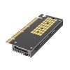 Simplecom EC415B NVMe M.2 SSD to PCIe x4 x8 x16 Expansion Card with Aluminium Heat Sink Black