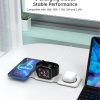 CHOETECH T588-F-WH 3-in-1 Foldable Fast Wireless Charger for Phone/Watch/Earphone