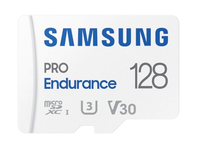 SAMSUNG PRO Endurance microSDXC with Adapter – 128GB