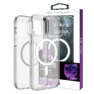 Shockproof Transparent Magsafe Cover Case for iPhone 15 (Transparent)