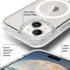 Shockproof Transparent Magsafe Cover Case for iPhone 15 Plus (Transparent)