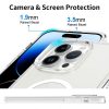 Shockproof Transparent Magsafe Cover Case for iPhone 15 Pro (Transparent)