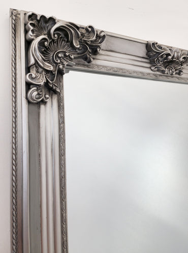 Deluxe French Provincial Ornate Mirror – 80×170 cm, Silver