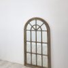 Window Style Mirror – Arch 70 CM x 130 CM – Taupe