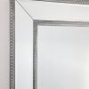 Beaded Framed Mirror – Free Standing 50cm x 170cm – Silver