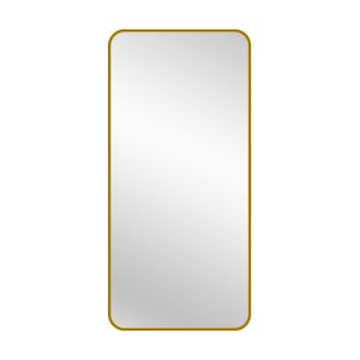 Gold Metal Rectangle Mirror