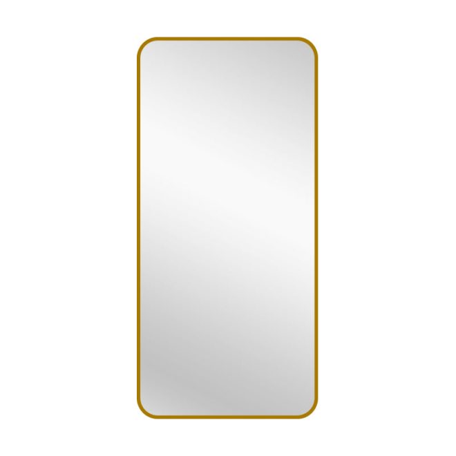 Gold Metal Rectangle Mirror – 80×170 cm