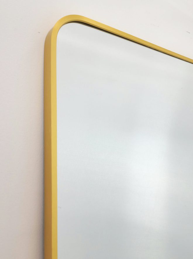 Gold Metal Rectangle Mirror – 80×170 cm