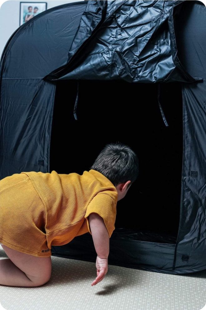 Dark Den Pop Up Blackout Tent