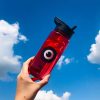 Tinc Flip Straw Water Bottle – Red and Black