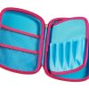 Tinc Two-Colour Hard Top Pencil Case : Zip – Blue and Pink