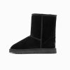 Ugg Boots Genuine Australian Sheepskin Unisex Short Classic Suede (Black) – 35