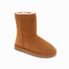 Ugg Boots Genuine Australian Sheepskin Unisex Short Classic Suede (Chestnut) – 35