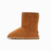 Ugg Boots Genuine Australian Sheepskin Unisex Short Classic Suede (Chestnut) – 35