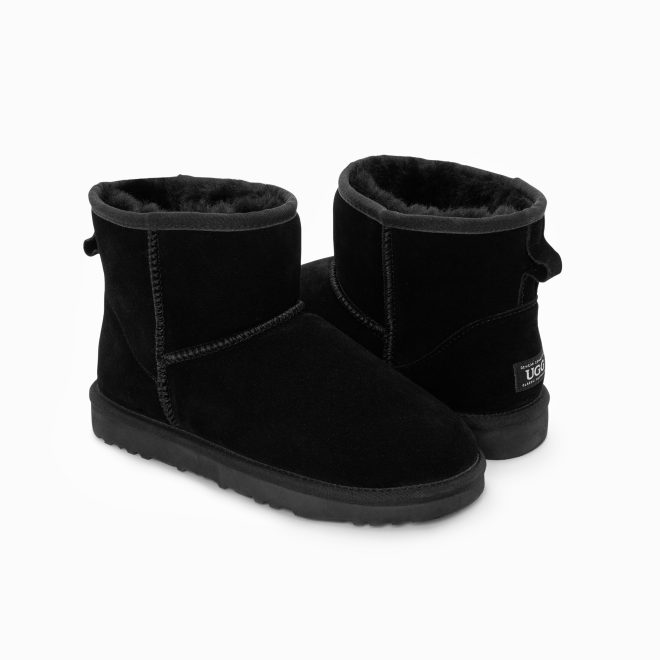 Ugg Boots Genuine Australian Sheepskin Unisex Mini Classic Suede (Black) – Euro 35