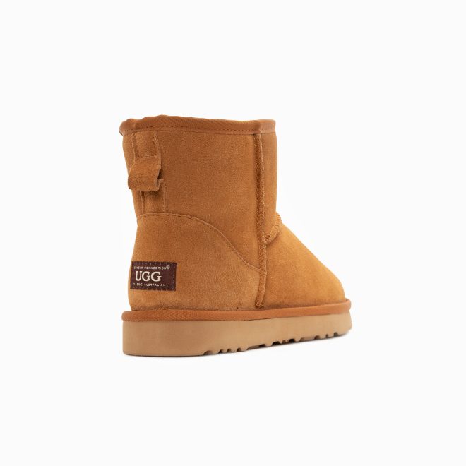 Ugg Boots Genuine Australian Sheepskin Unisex Mini Classic Suede (Chestnut) – Euro 36