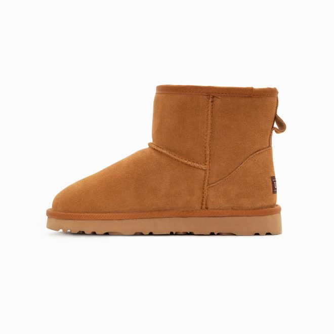 Ugg Boots Genuine Australian Sheepskin Unisex Mini Classic Suede (Chestnut) – Euro 36