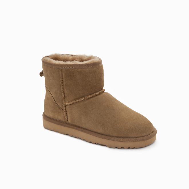 Ugg Boots Genuine Australian Sheepskin Unisex Mini Classic Suede (Olive) – Euro 35