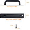 Barn Door Handle Sliding Door Pull Cabinet Door Handles Drawer knobs Kitchen Handles Hardware – Black