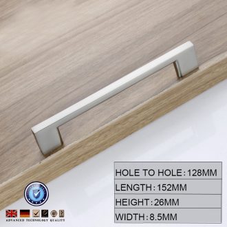 Brushed Nickel Kitchen Door Cabinet Drawer Handle Pulls