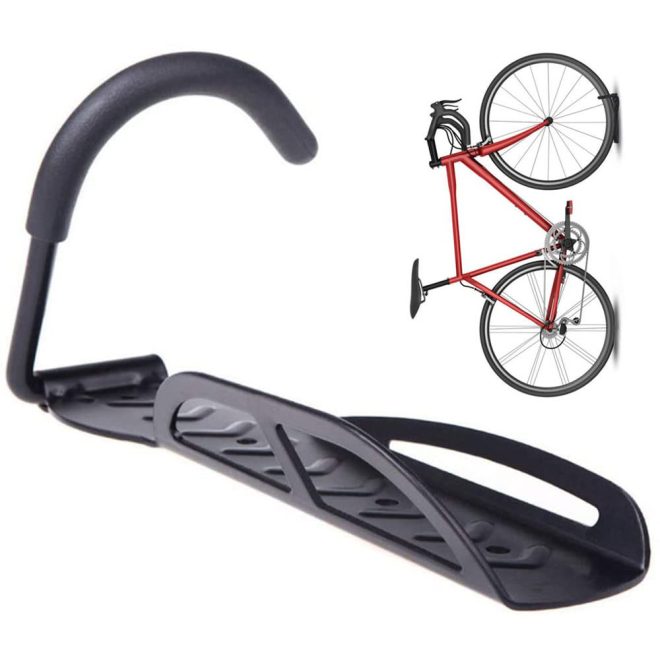 1x Bike Rack Garage Wall Mount Hanger Hooks Storage Bicycle Vertical for Indoor Shed with Screws