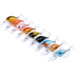 Popper Crank Fishing Lure Lures Surface Tackle Fresh Saltwater – 5.7cm x 9Pcs