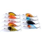 Popper Crank Fishing Lure Lures Surface Tackle Fresh Saltwater – 5.7cm x 9Pcs