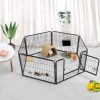 Pet Dog Cat Bunny Puppy Play pen Playpen 60×80 cm Exercise Cage Dog Panel Fence – 6 Panel