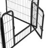 Pet Dog Cat Bunny Puppy Play pen Playpen 60×80 cm Exercise Cage Dog Panel Fence – 6 Panel