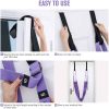 Fitness Yoga Strap Band Waist Trainer Leg Door Swing Adjustable Ballet Dancer – Purple