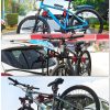 3 Bike Universal Cycle Bicycle Car Rear Carrier Rack Hanger Mount for Car Sedan Hatchback Minivan SUV