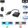 DisplayPort Male to VGA Female Gold-Plated DP Display Port to VGA Adapter