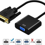 DVI to VGA Adapter,ABLEWE 1080p Active DVI-D to VGA Adapter Converter 24+1 Male to Female Adapter