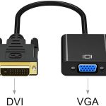 DVI to VGA Adapter,ABLEWE 1080p Active DVI-D to VGA Adapter Converter 24+1 Male to Female Adapter