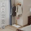 Metal Coat Rack Marble Base Hooks Clothes Coats Bag Tree Hat Display Hanger Stand Organiser 2 Pole