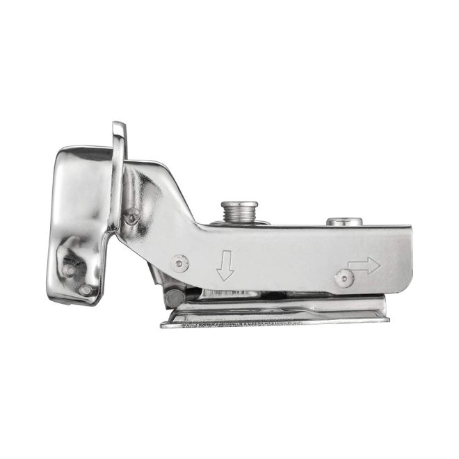 8 Pack 304 Stainless Steel Cabinet Hinges 100 Degree Soft Closing Insert Overlay Door Hinge Nickel Plated Finish