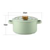 Ceramic Cooking Pot Clay Pot Japanese Donabe Chinese Ceramic Claypot Cookware Stockpot with Lid – 3.5L