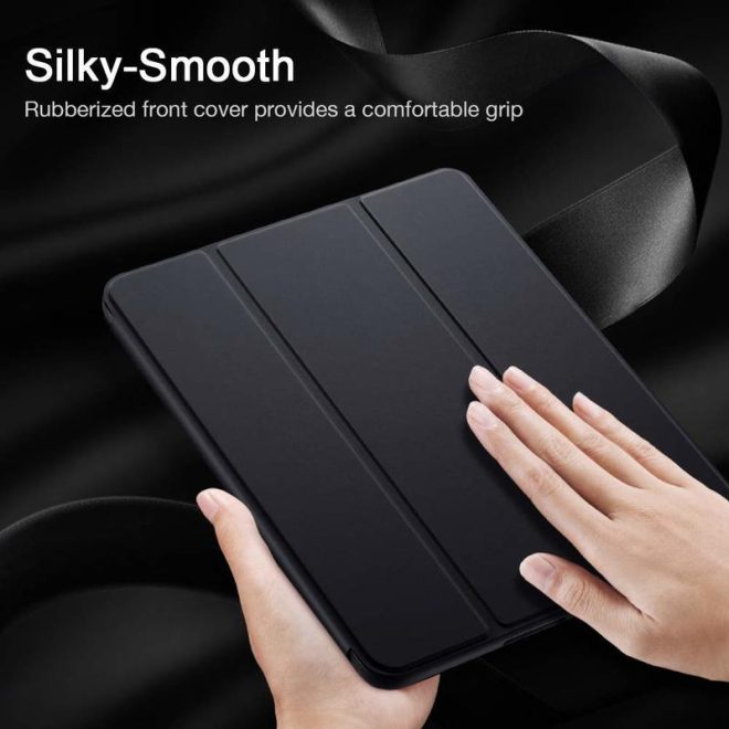 IPad 10.2 2019 7th Pencil Holder Slim Smart TPU Soft Edge Case – Black