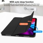 iPad Pro 11 Inch 2020 Soft Tpu Smart Premium Case Auto Sleep Wake Stand Cover Pencil holder – Black